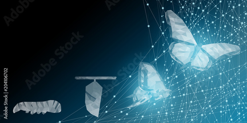 Background of beautiful abstract Business transformation innovation Fototapet