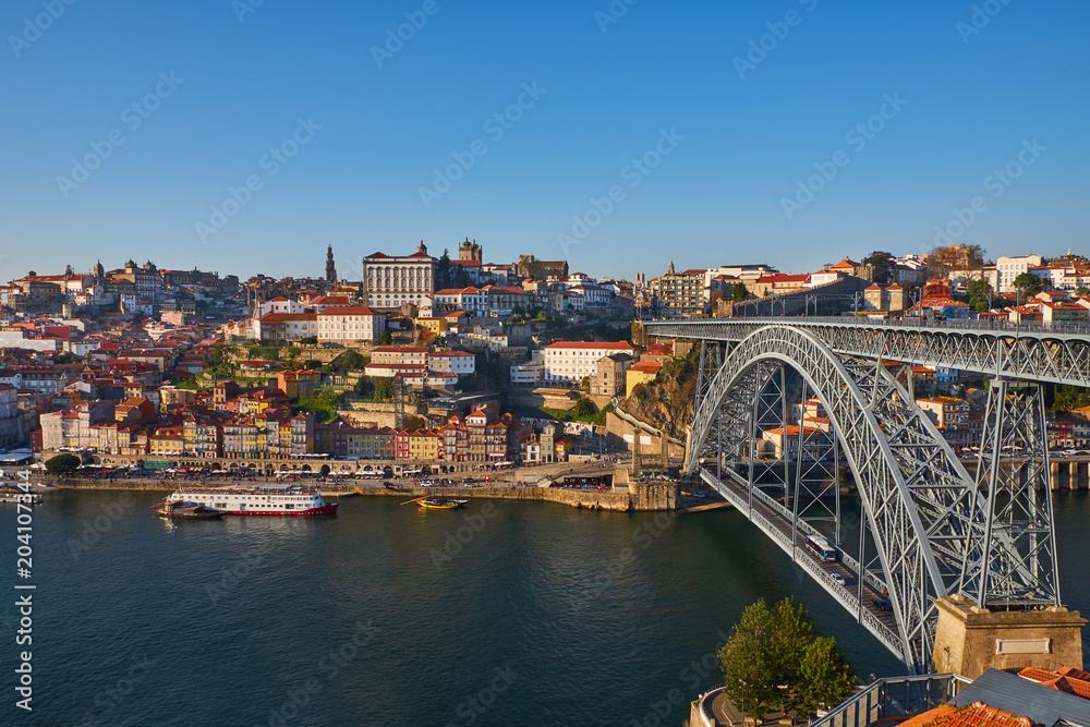 Bridge across Douro River, Old Porto,