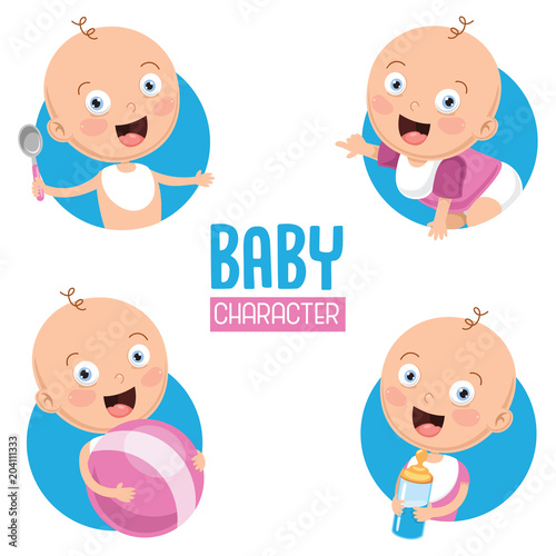 Vector Illustration Of Baby