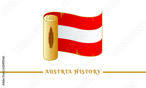 austria flag and austria history