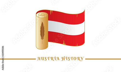 austria flag and austria history