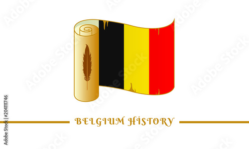 belgium flag and belgium history