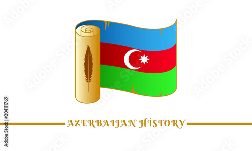 azerbaijan flag and azerbaijan history