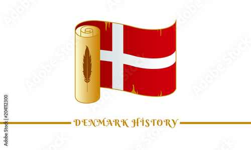 denmark flag and denmark history
