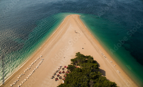 Poster encadré Cap d&#39;or Brac, Croatie, Zlatni rat - Nikkel-Art.fr