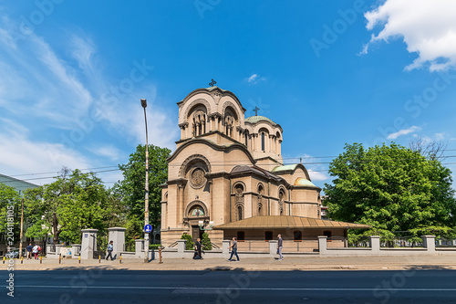 Belgrade  Serbia April 24  2018  Church of St. Alexander Nevsky. This is a Serbian Orthodox church in the Serbian capital of Belgrade. 