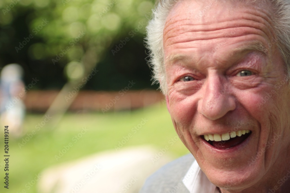 Beautiful old happy man Beautiful old happy man