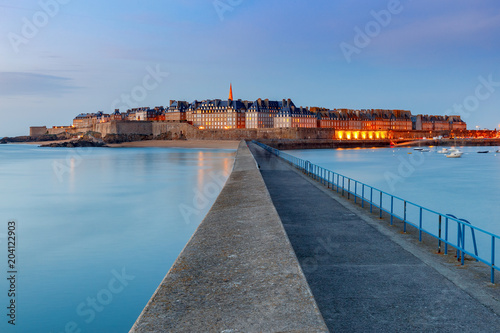 Saint Malo. View of the old town.