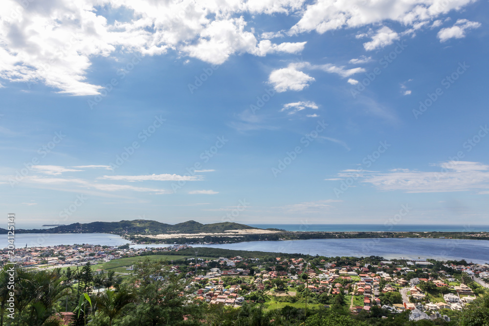 Fototapeta premium View of beautiful beaches on sunny summer day.