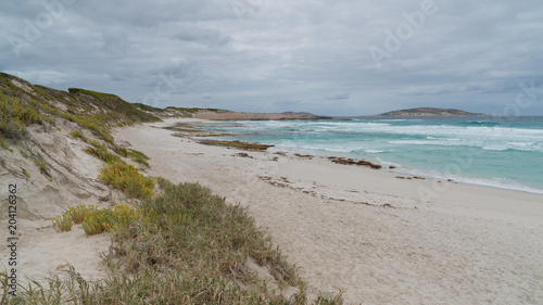 Fototapeta Naklejka Na Ścianę i Meble -  Fourth Beach close to Esperance on an overcast day, Western Australia