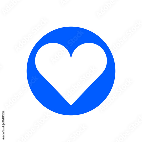 Heart glyph icon photo