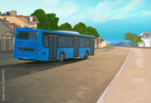 Blue bus