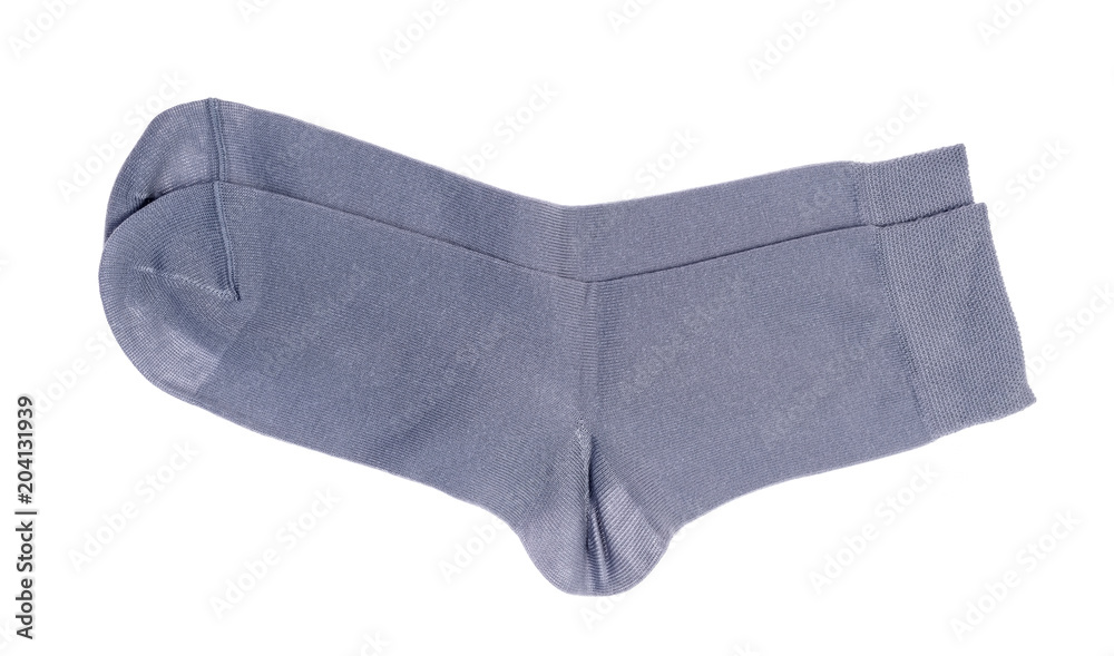 gray men's socks isolated on white background gray men's socks isolated on white background