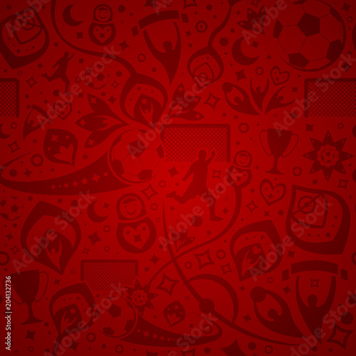 red soccer background