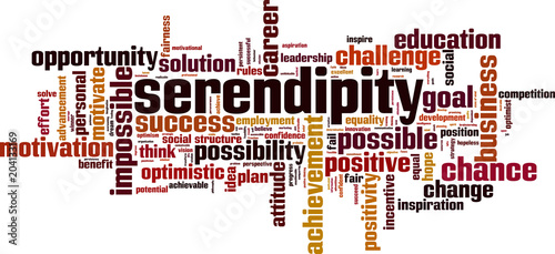 Serendipity word cloud