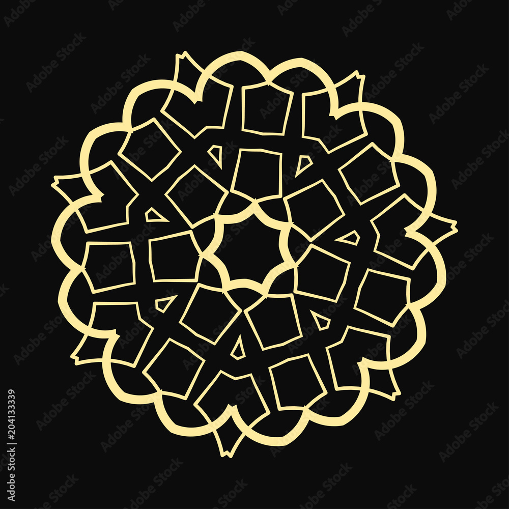 Fototapeta premium Round Ornament Pattern