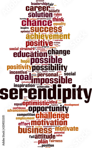 Serendipity word cloud