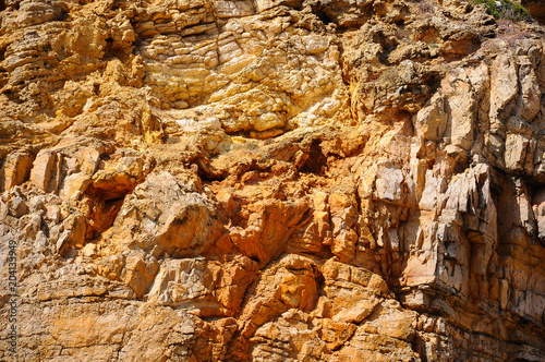 Limestone rock surface, texture, background