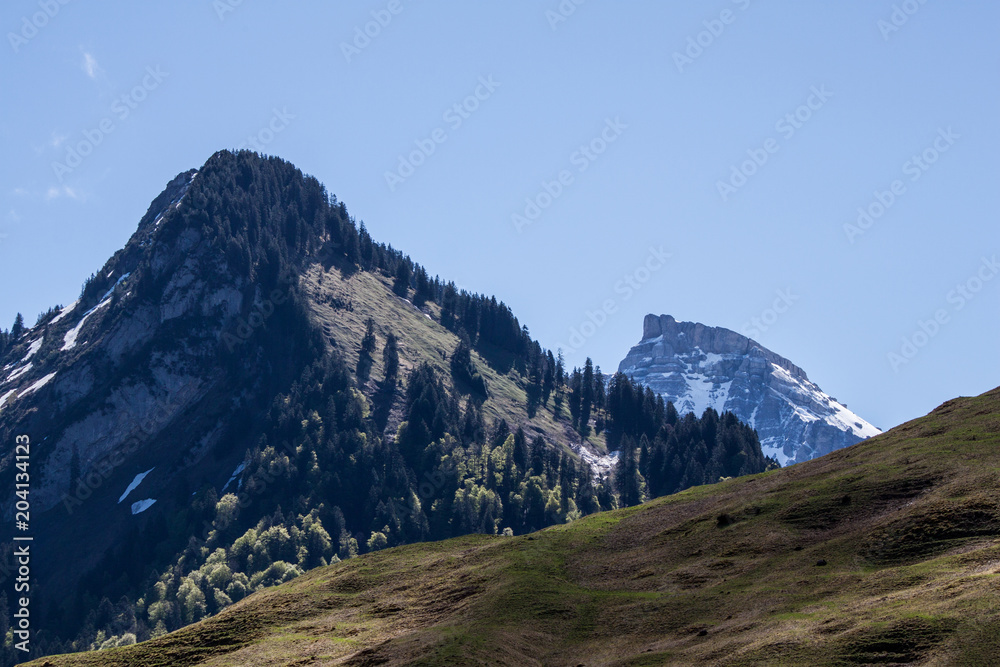 austrian alps, hills and mountains