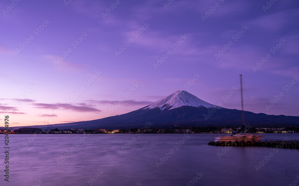 Mount Fuji Lake Reflection 