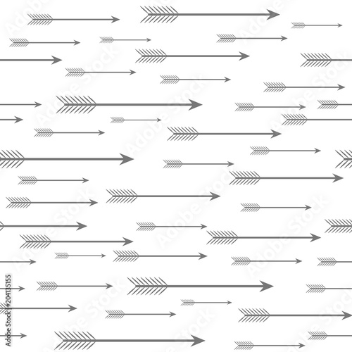 Seamless white background with vintage arrows.