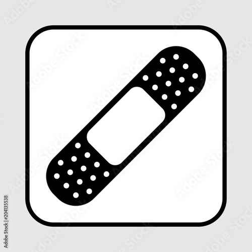 Bandage icon. Medical plaster. Vector illustration