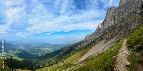 Catinaccio mountain massif summits