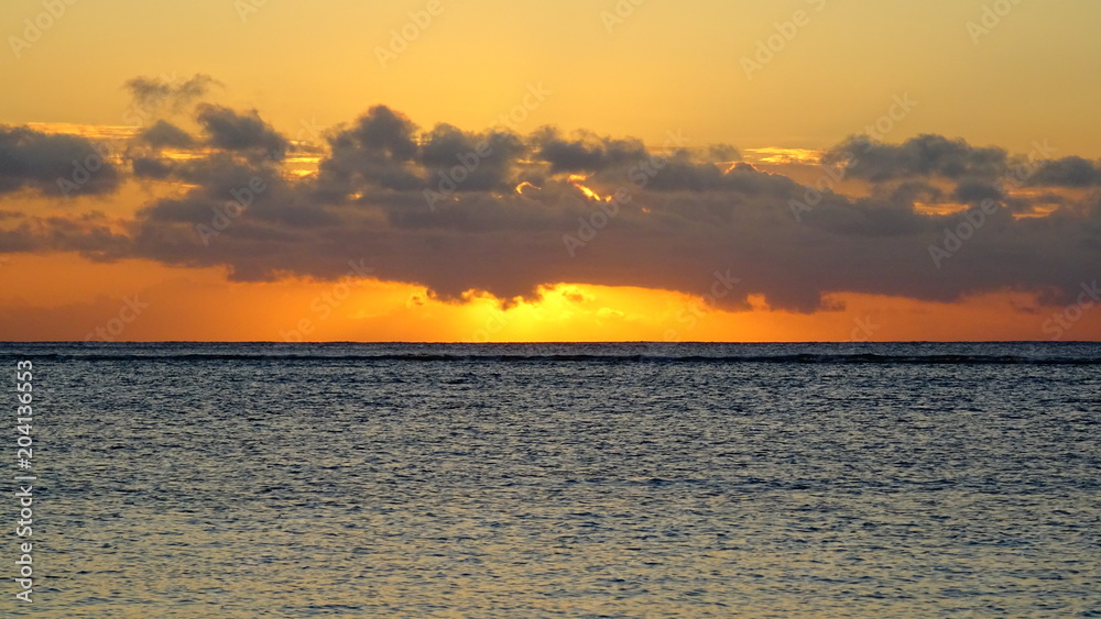 Sonnenuntergang hinter Wolken - Mauritius Sonnenuntergang hinter Wolken - Mauritius