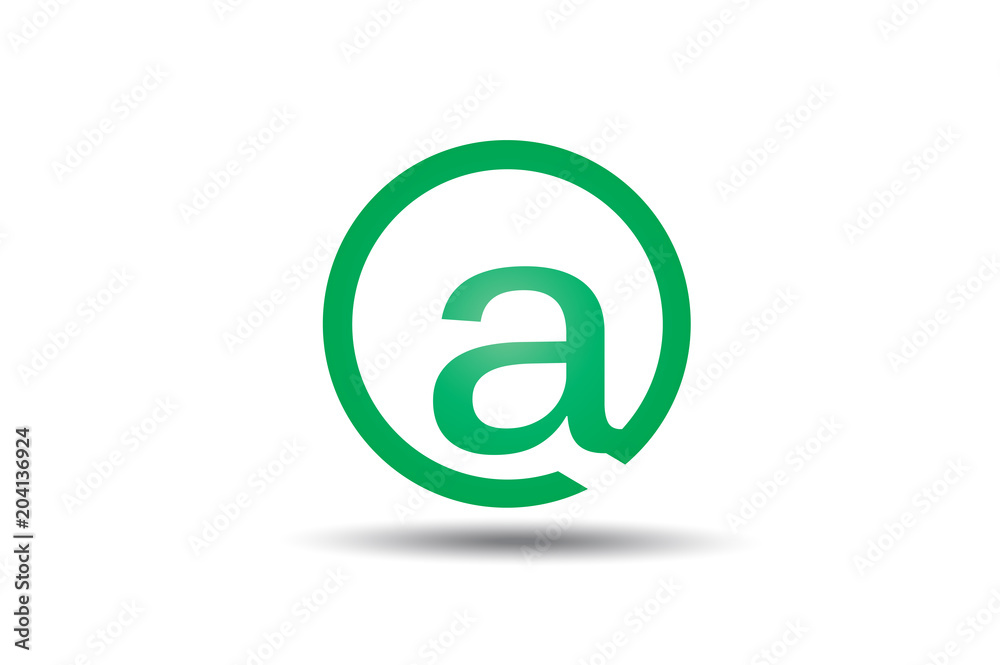 Circle Letter A Logo Design Vector.