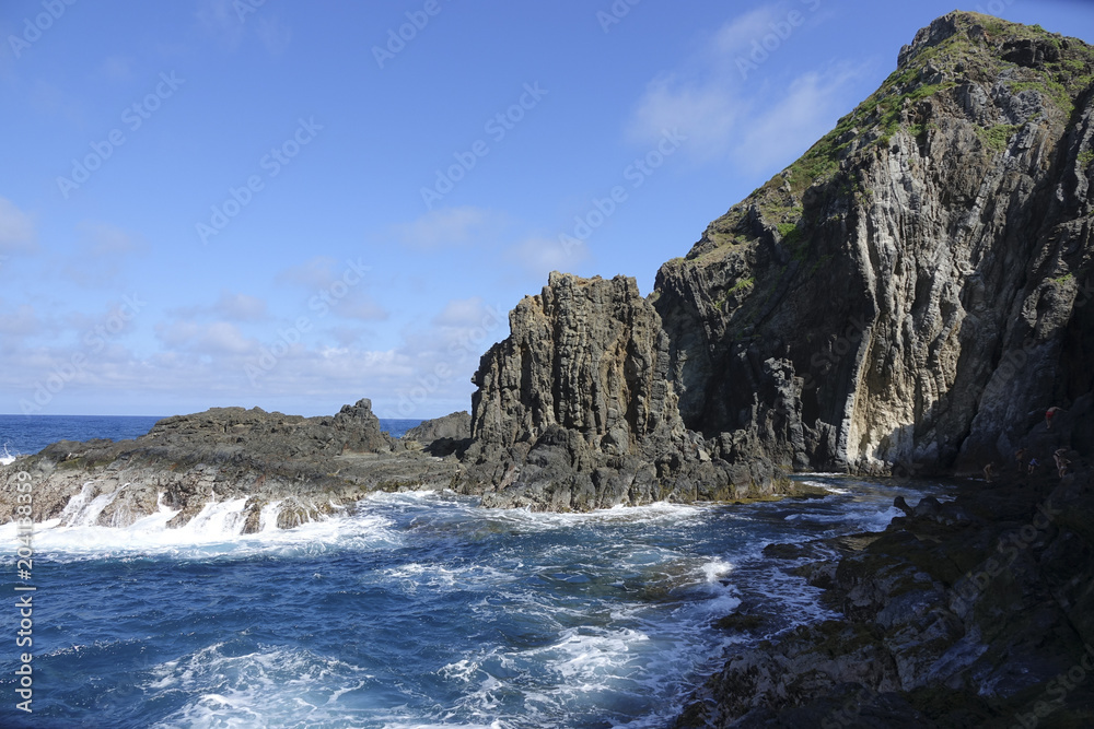 Panoramic view of a cliff