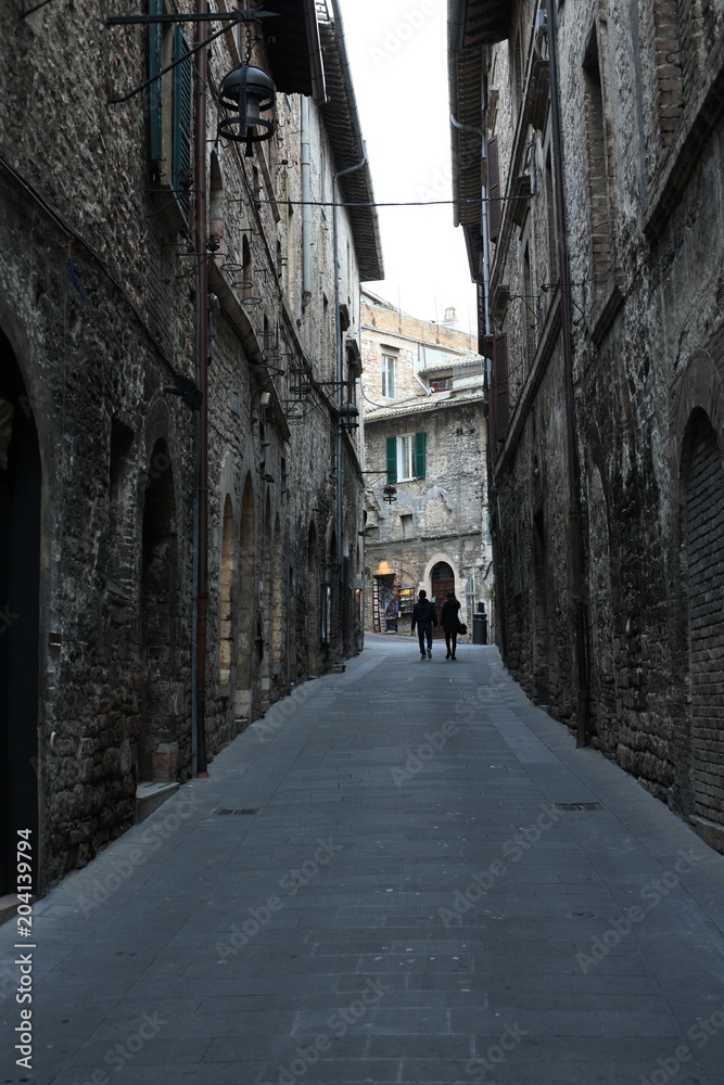 Assisi, among the walls