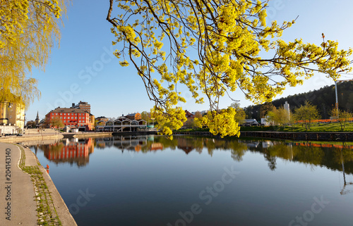 Canal of Sodertalje in Sweden photo