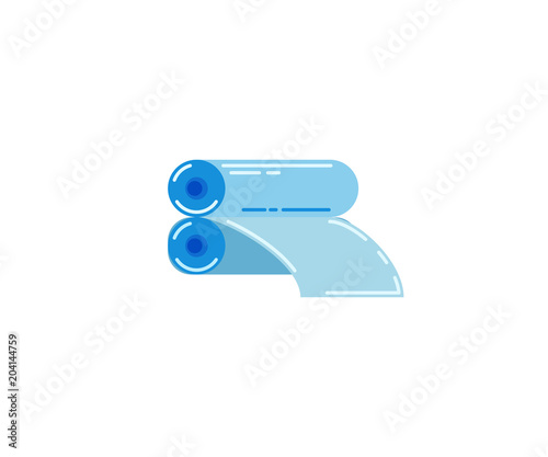 Roll of wrapping plastic stretch film 