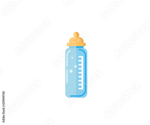 Baby milk in bottle. Vector EPS-10