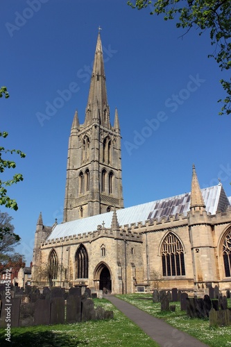 St Wulfram's Church from the south east, Grantham. photo