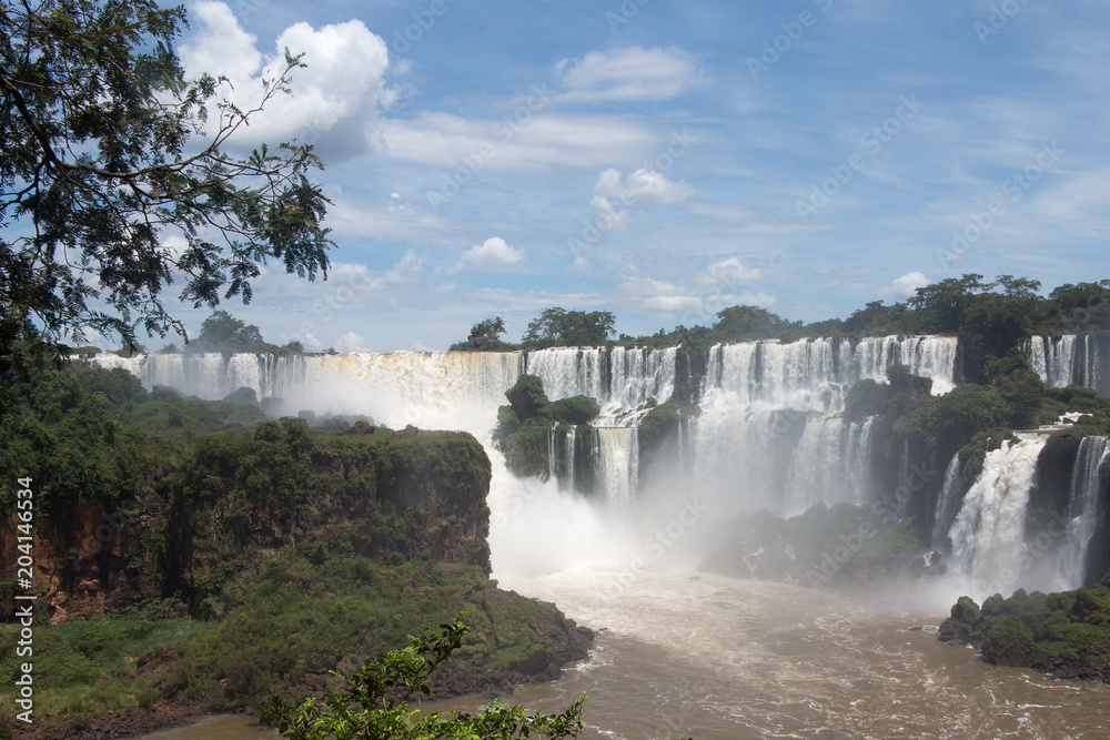 Iguazu Water Falls at the border of Brasil and Argentina Iguazu Water Falls at the border of Brasil and Argentina