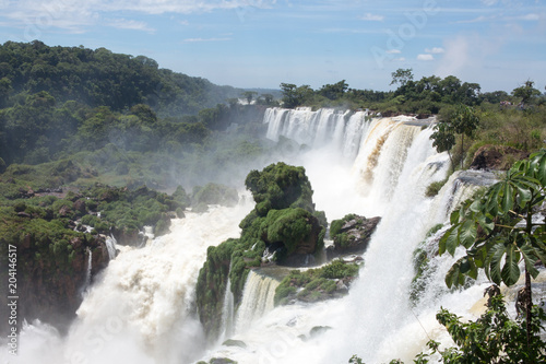 Iguazu Water Falls at the border of Brasil and Argentina