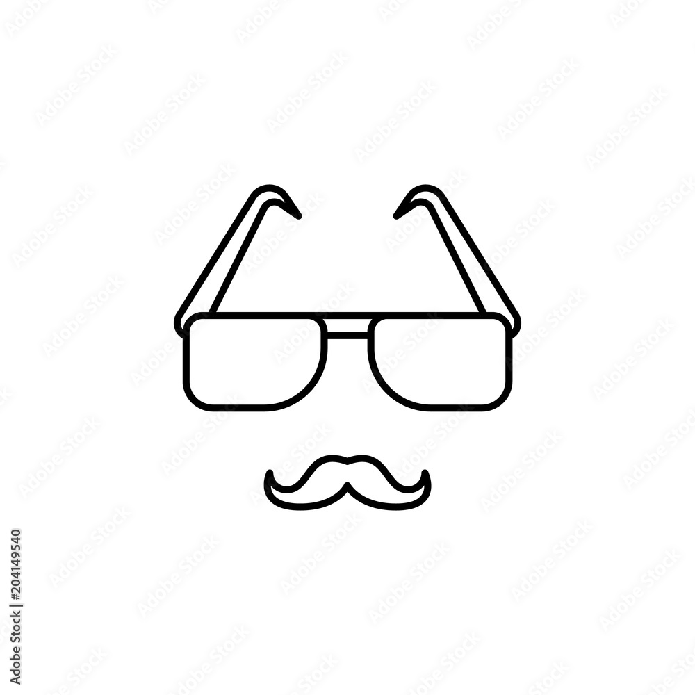 glasses and mustaches icon. Element of media and news for mobile concept and web apps. Detailed glasses and mustaches icon can be used for web and mobile. Premium icon glasses and mustaches icon. Element of media and news for mobile concept and web apps. Detailed glasses and mustaches icon can be used for web and mobile. Premium icon
