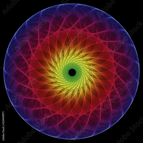Fototapeta Colorful abstract mandala geometric shape