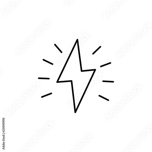 spark icon. Element of speed for mobile concept and web apps illustration. Thin line icon for website design and development, app development. Premium icon