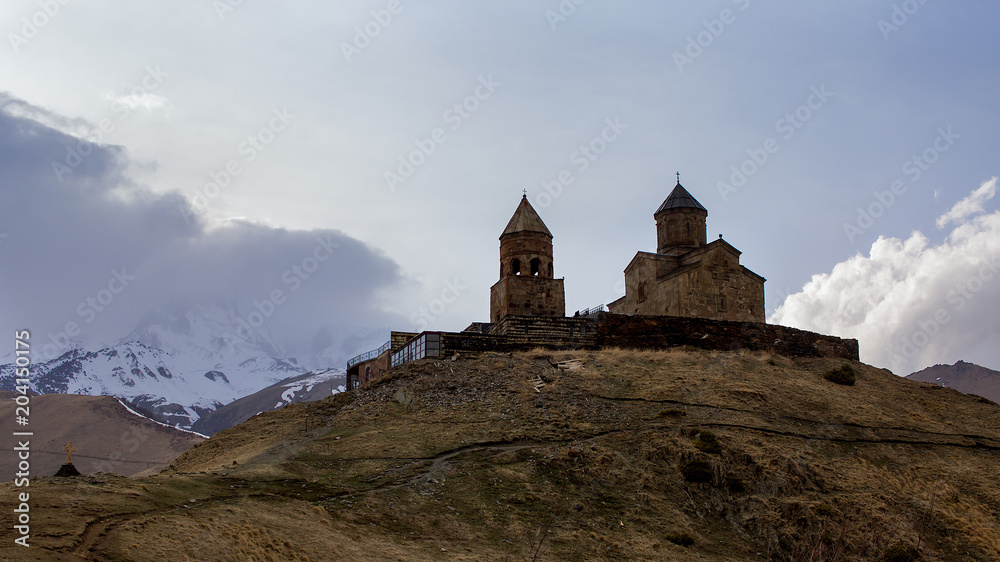 monastery in mountains
