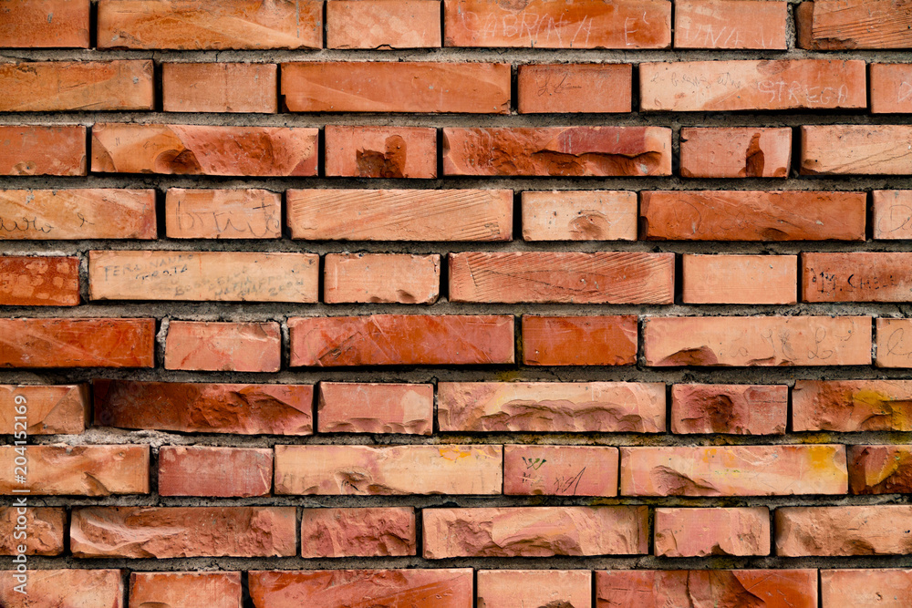Old brick wall, texture of old brick, background Old brick wall, texture of old brick, background