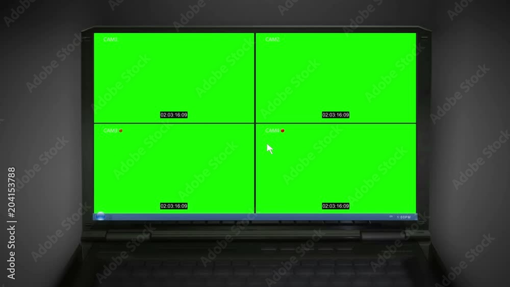 notebook monitor of video surveillance notebook monitor of video surveillance