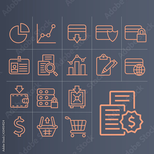Set of business icons