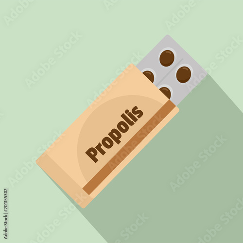 Propolis icon. Flat illustration of propolis vector icon for web design