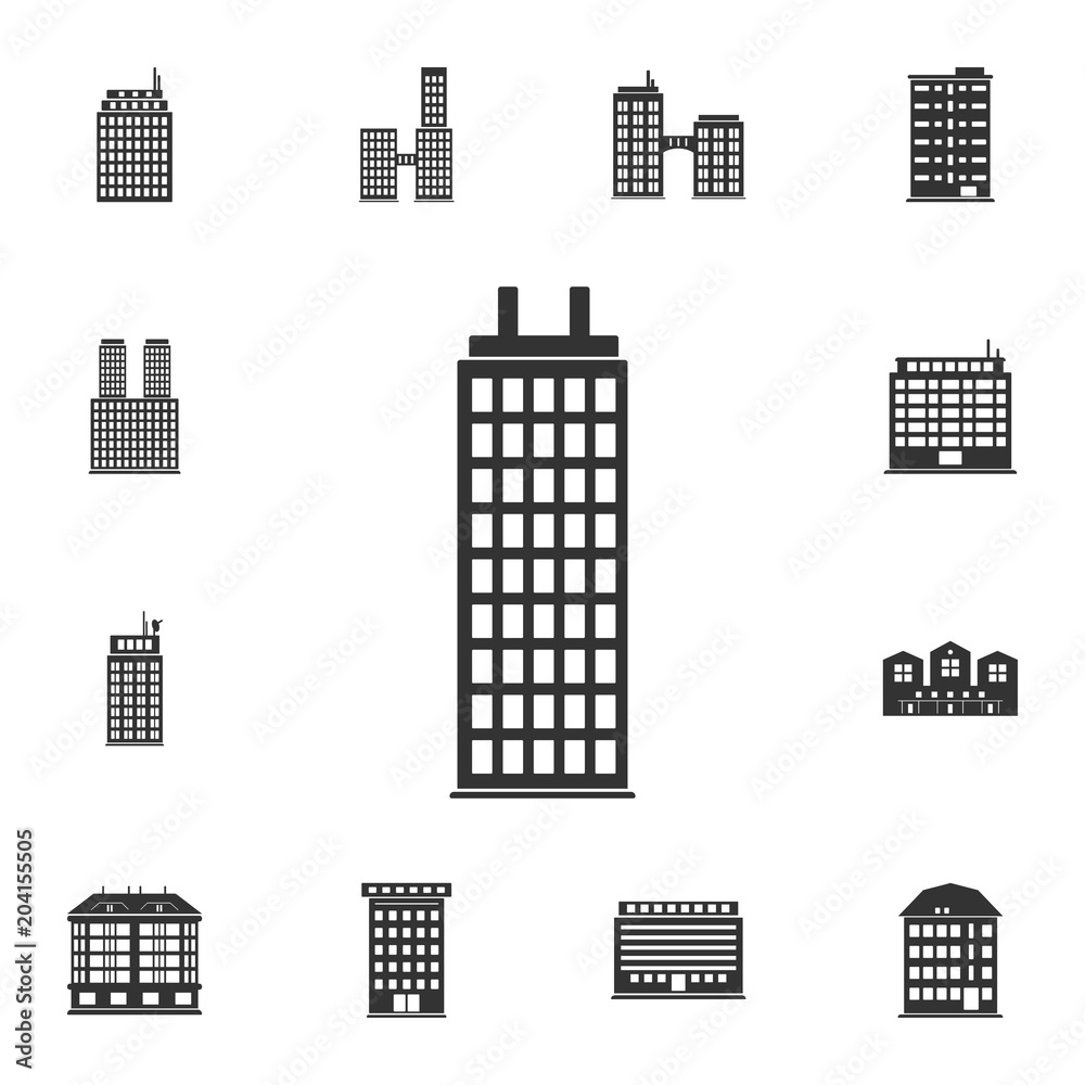 Residential building icon. Simple element illustration. Residential building symbol design  from Buildings collection set. Can be used for web and mobile