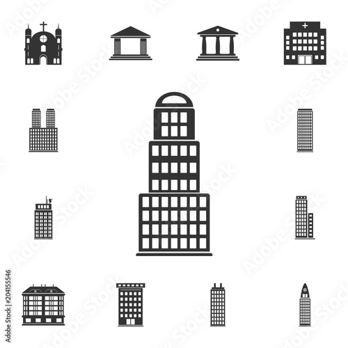 Residential building icon. Simple element illustration. Residential building symbol design  from Buildings collection set. Can be used for web and mobile © shams89