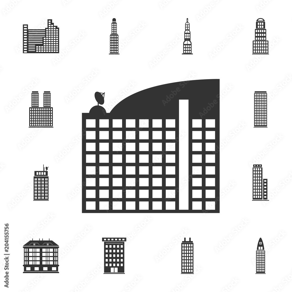Hotel building icon. Simple element illustration. Hotel building symbol design  from Buildings collection set. Can be used for web and mobile
