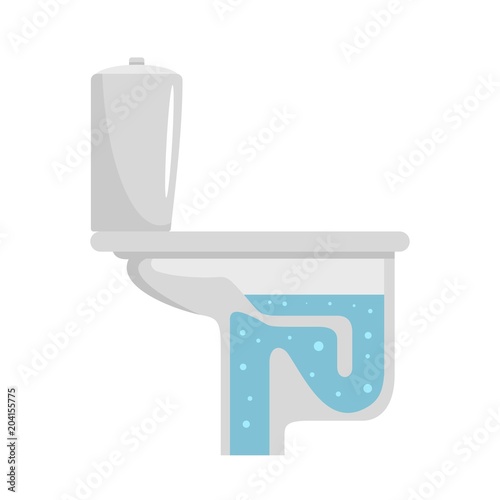 Toilet equipment icon. Flat illustration of toilet equipment vector icon for web