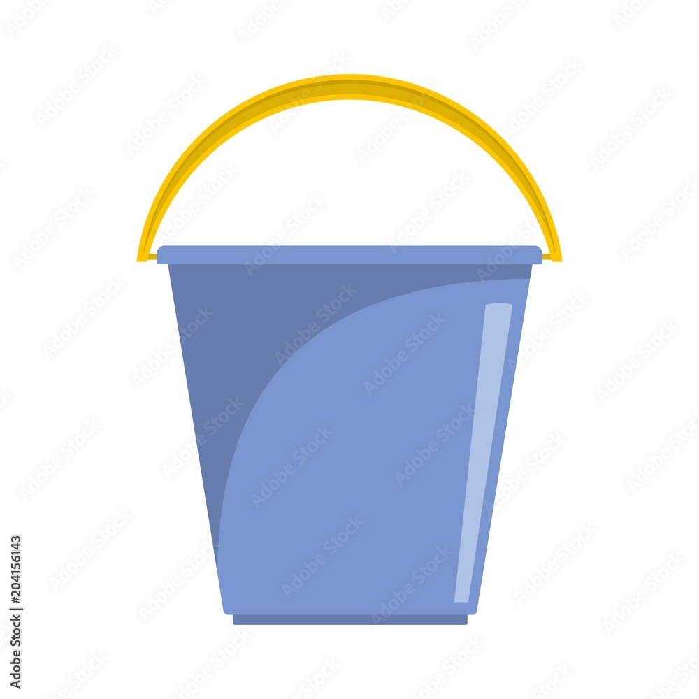 Pail icon. Flat illustration of pail vector icon for web Pail icon. Flat illustration of pail vector icon for web